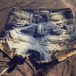 ♦️AE shorts with sequined pockets ♦️